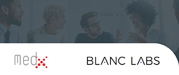 MedX and Blanc Labs logo.