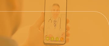 Image of doctor on phone.